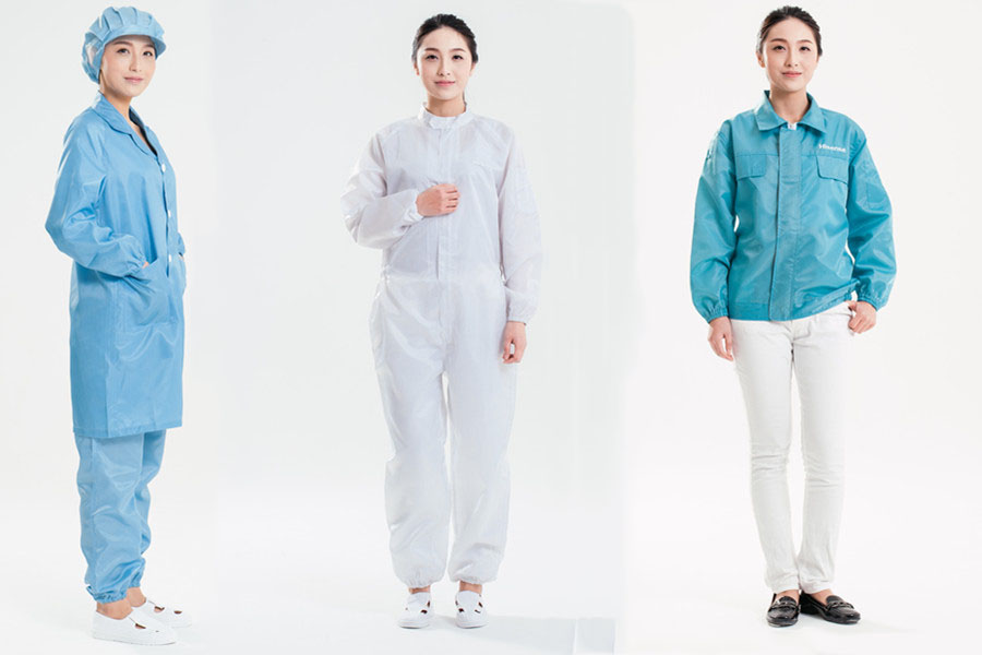 青島防靜電工作服定制廠家，批發大褂、分體、連體服。